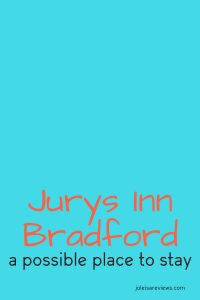 We had occasion to stay at the Jurys Inn Bradford recently. It is near enough to the town centre so you can walk there. Well, after our visit, we wrote about our experience so that you can make an informed choice if you ever have to visit Bradford in the UK and want somewhere to stay overnight.